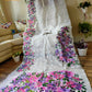 Handpainted Jamdani, Original Dhakai Saree | Queens Crepe Myrtle Flower Theme