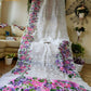 Handpainted Jamdani, Original Dhakai Saree | Queens Crepe Myrtle Flower Theme