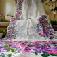 Handpainted Jamdani, Original Dhakai Saree | Queens Crepe Myrtle Flower Theme