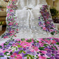 Handpainted Jamdani, Original Dhakai Saree | Queens Crepe Myrtle Flower Theme