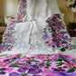 Handpainted Jamdani, Original Dhakai Saree | Queens Crepe Myrtle Flower Theme
