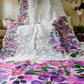 Handpainted Jamdani, Original Dhakai Saree | Queens Crepe Myrtle Flower Theme