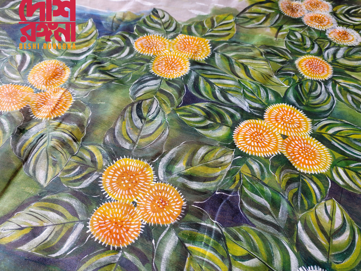 Exclusive Dhakai Saree Handpainted Couple Set, Classy Saree,Punjabi Detailed Handpainted with Acramin color, Feel special with it
