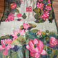Watercolor – Handpainted Dhakai Jamdani Saree, Lotus theme