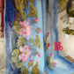 Abstract Watercolor – Handpainted Half Silk Saree (Copy)