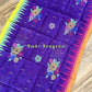 Sylheti Monipuri Handwoven Saree – Eggplant Purple