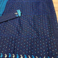 Original Dhakai Jamdani Saree - Navy Blue
