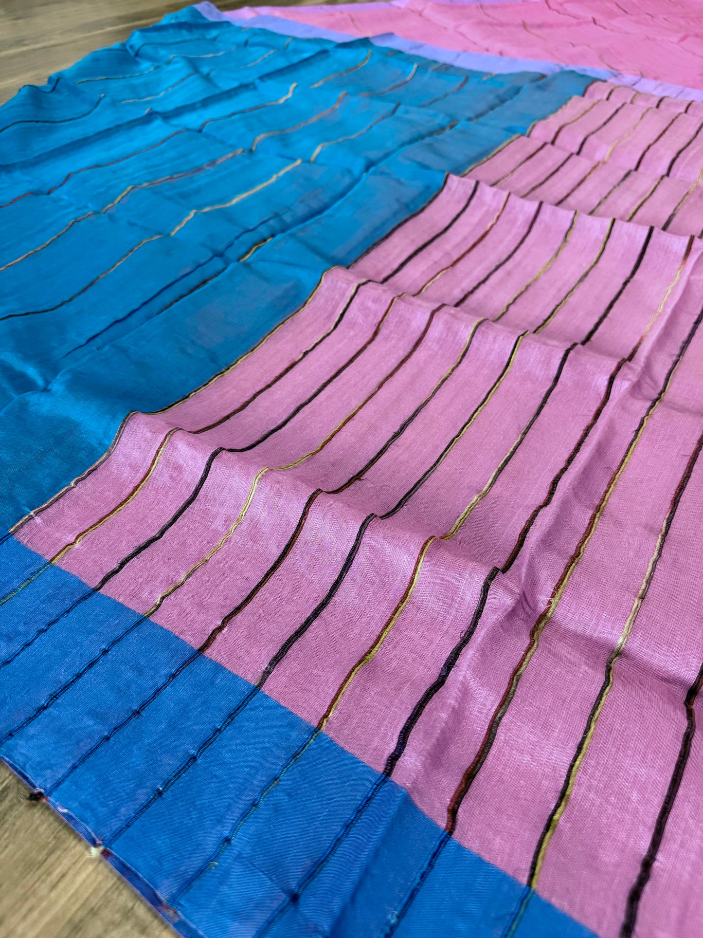 Tangail Cotton Khesh Saree, Made in Bangladesh, Ganga/Jamuna Border, Hand Woven, Pure Cotton,Comfortable summer saree,Other Colors available