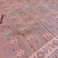 Handwoven Dhakai Jamdani Saree – Peach Halfsilk