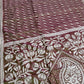 Duel Tone Olive Bangalore Silk Kantha Saree