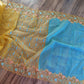 Yellow Original Dhakai Jamdani with Cutwork Embroidery