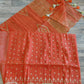 Orange Dhakai Jamdani Saree - Handloom Classic