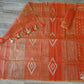 Orange Dhakai Jamdani Saree - Handloom Classic