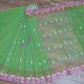 Pastel Moss Green Cutwork Original Jamdani Dhakai