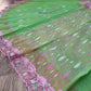 Pastel Moss Green Cutwork Original Jamdani Dhakai