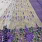 White Purple Cutwork Dhakai Jamdani – Designer Collection