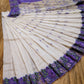 White Purple Cutwork Dhakai Jamdani – Designer Collection