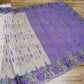 White Purple Cutwork Dhakai Jamdani – Designer Collection