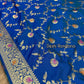 Royal Blue Benaroshi Katan Silk Saree – Elegant Wedding & Party Wear