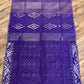 Purple Original Dhakai Jamdani Saree - Handloom Classic