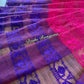 Elegant Magenta Orange Purple Dhakai Jamdani Saree - Handloom Classic