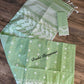 Original Dhakai Jamdani Saree, Handloom Classic -Mint Green