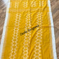 Sylheti Monipuri Handwoven Cotton Saree – Yellow