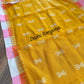 Sylheti Monipuri Handwoven Cotton Saree – Yellow
