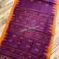 Monipuri Cotton saree, Burgundy and Orange