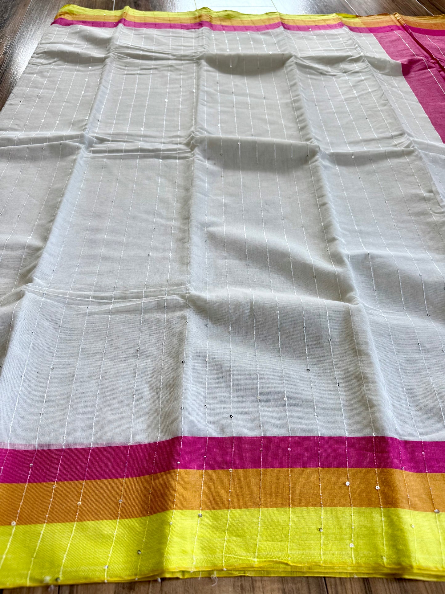 Tangail Halfsilk Saree, Orange