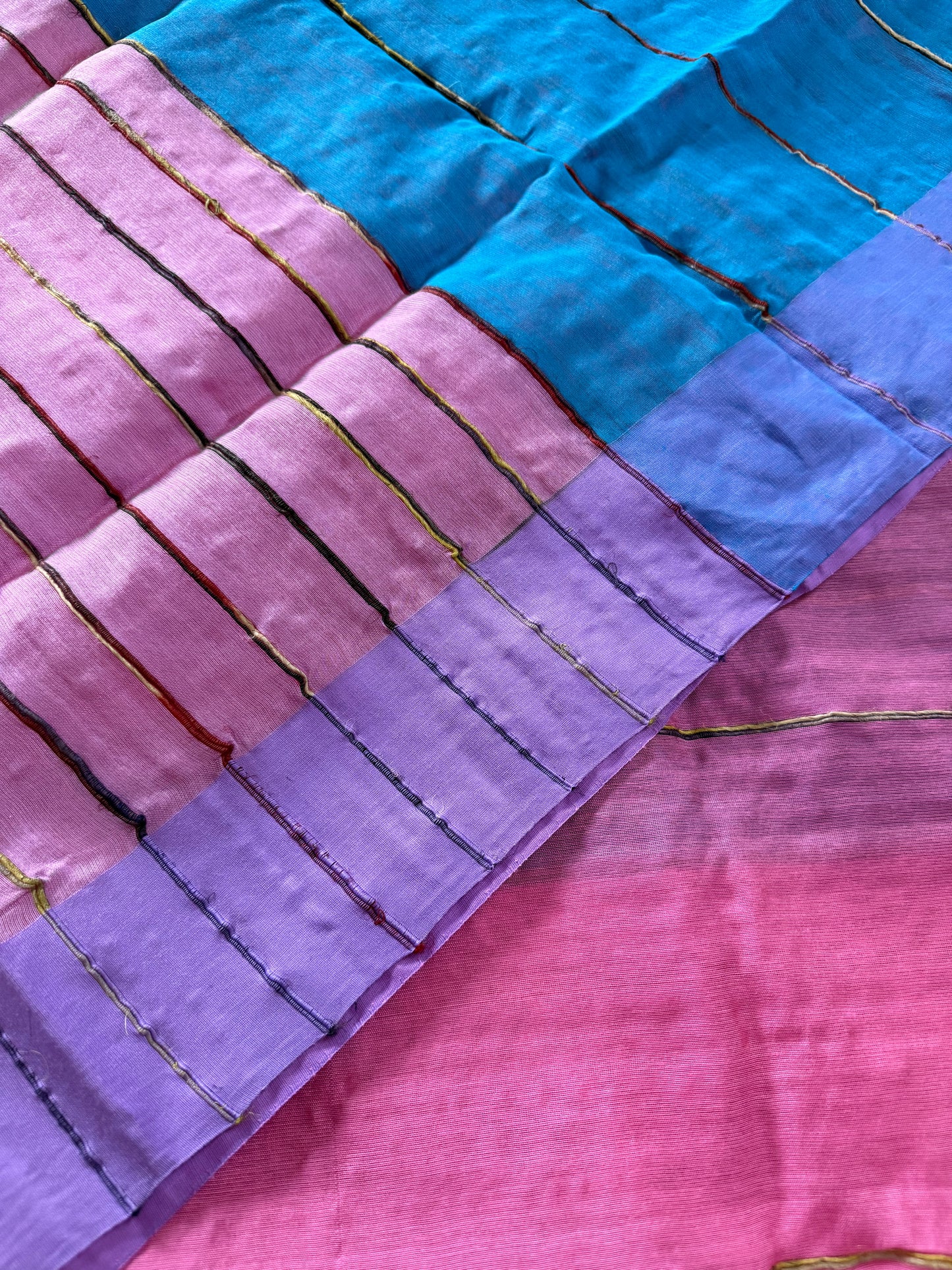 Tangail Cotton Khesh Saree, Made in Bangladesh, Ganga/Jamuna Border, Hand Woven, Pure Cotton,Comfortable summer saree,Other Colors available