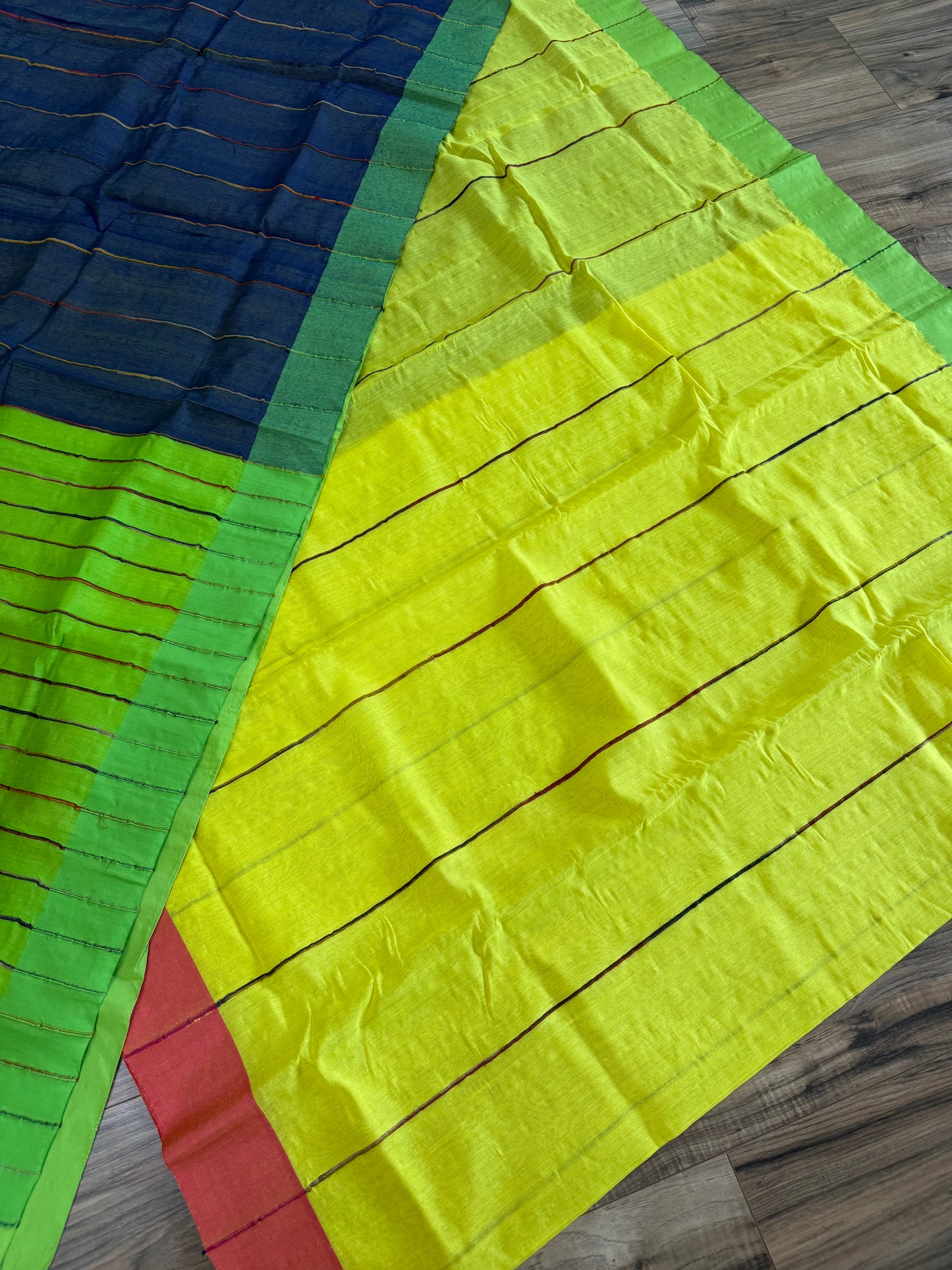 Tangail Cotton Khesh Saree, Made in Bangladesh, Ganga/Jamuna Border, Hand Woven, Pure Cotton,Comfortable summer saree,Other Colors available