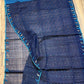 Original Dhakai Jamdani Saree - Navy Blue