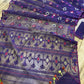 Elegant Violet Dhakai Jamdani Saree - Handloom Classic