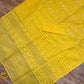 Original Dhakai Jamdani Saree - Yellow