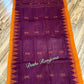 Monipuri Cotton saree, Burgundy and Orange
