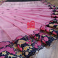 Pink Cutwork Jamdani Dhakai – Hand Embroidered