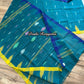 Sea Green Monipuri Saree with Dual Temple Border