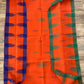 Sylheti Monipuri Handwoven Cotton Saree– Orange