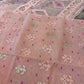 Handwoven Dhakai Jamdani Saree – Peach Halfsilk