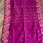 Cutwork Dhakai Jamdani – Hand Embroidered - Jam Magenta