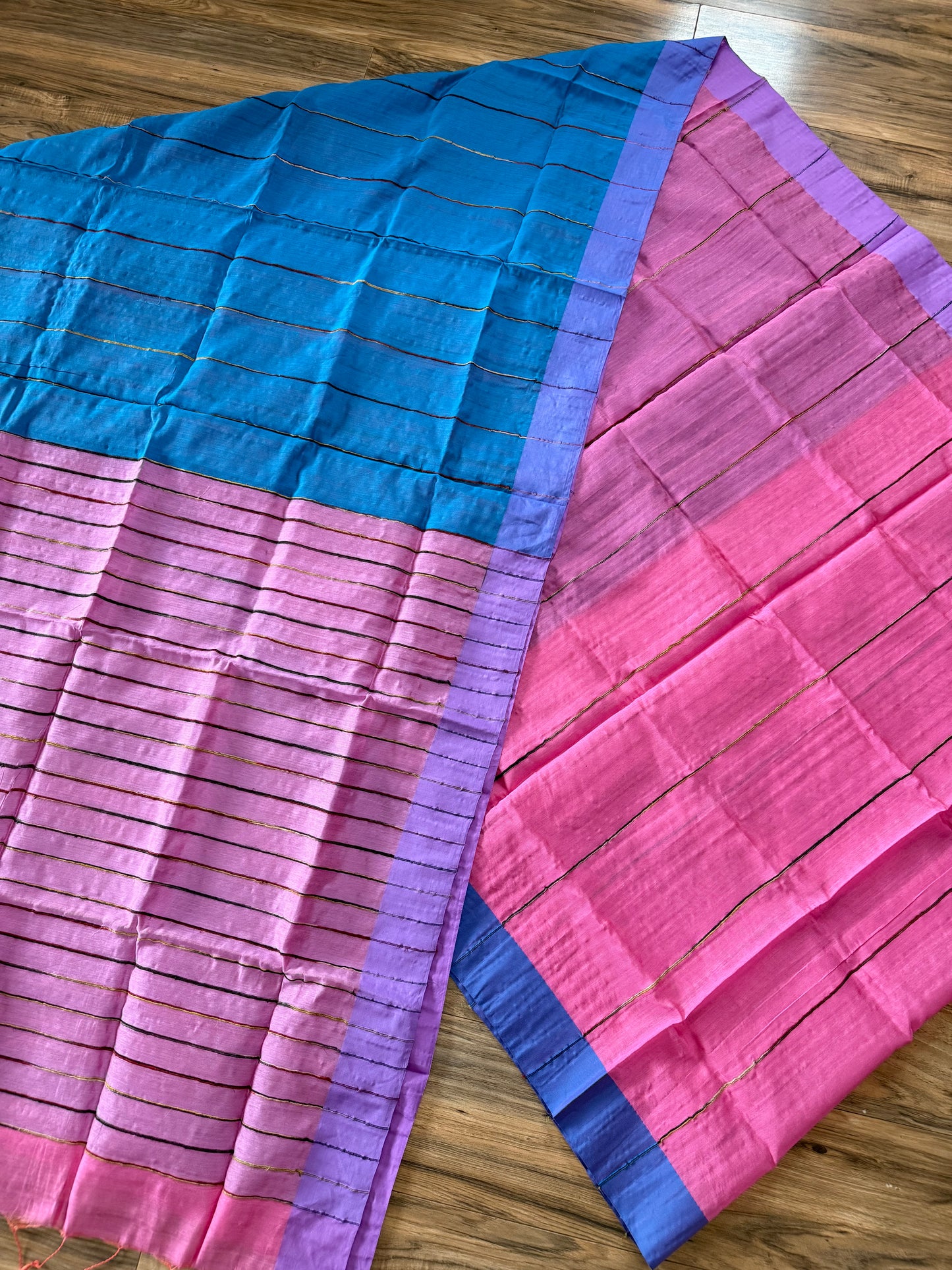 Tangail Cotton Khesh Saree, Made in Bangladesh, Ganga/Jamuna Border, Hand Woven, Pure Cotton,Comfortable summer saree,Other Colors available