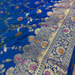 Royal Blue Benaroshi Katan Silk Saree – Elegant Wedding & Party Wear