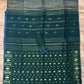 Bangladeshi Dhakai Jamdani Saree- Bottle Green