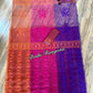 Elegant Magenta Orange Purple Dhakai Jamdani Saree - Handloom Classic