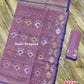 Original Dhakai Jamdani Saree - Opera Mauve