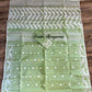 Original Dhakai Jamdani Saree, Handloom Classic -Mint Green