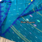 Sea Green Monipuri Saree with Dual Temple Border