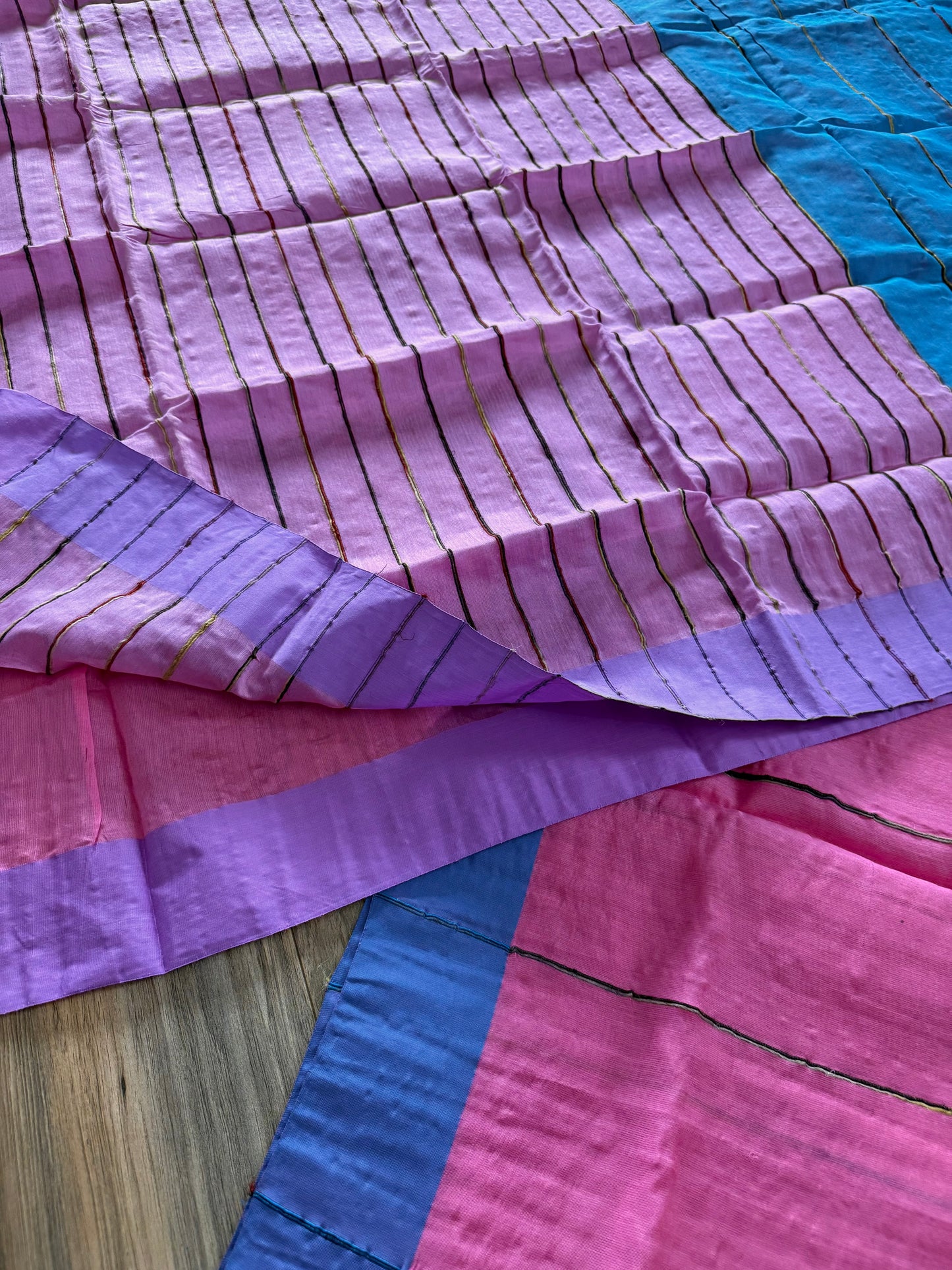 Tangail Cotton Khesh Saree, Made in Bangladesh, Ganga/Jamuna Border, Hand Woven, Pure Cotton,Comfortable summer saree,Other Colors available