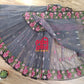 Gray Cutwork Dhakai Jamdani – Halfsilk 64 count